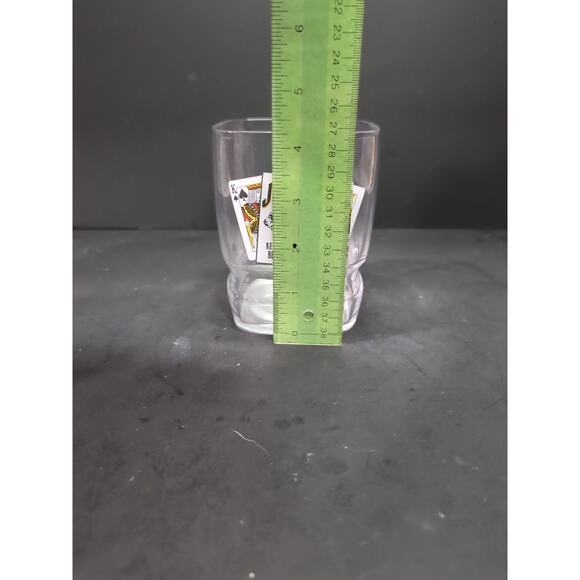 Jim Beam Bourbon Poker Cards Glass, 4.5" Whiskey Glass Kentucky Straight Bourbon - Picture 8 of 9